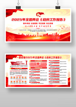政府工作报告展板设计 政府工作报告展板设计