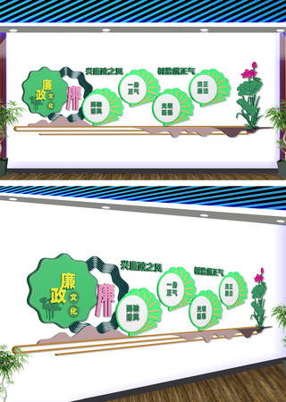 党风廉政建设文化墙 CDR