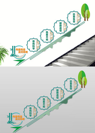 反对邪教楼梯文化墙