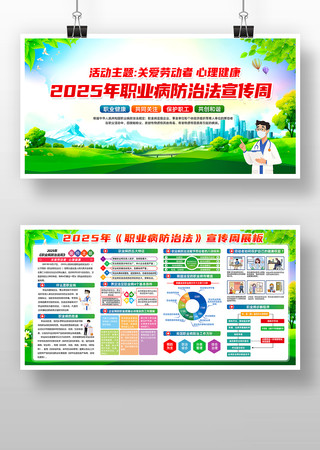 2025年职业病防治法宣传周展板 2025年职业病防治法宣传周展板