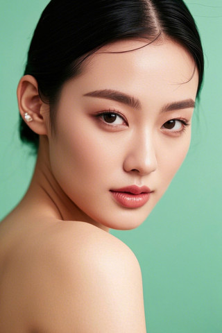 一个胸部非常大的女人特写高清图片 JPG