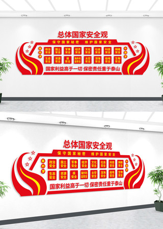总体国家安全观党建墙 AI