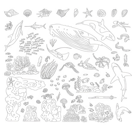 海洋生物CAD素材 