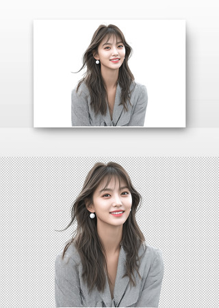 微笑的年轻女性 微笑的年轻女性