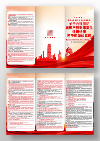 关于办理侵犯知识产权刑事案件适用法律折页