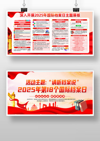 2025年第18个国际档案日展板 2025年第18个国际档案日展板