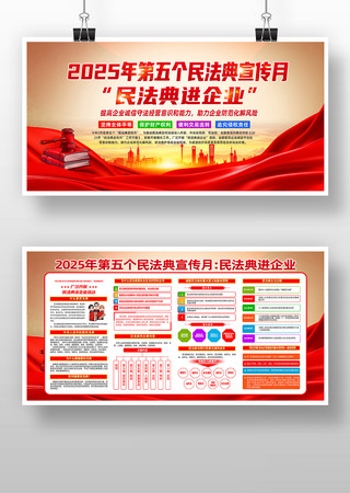 2025年民法典进企业民法典宣传月展板