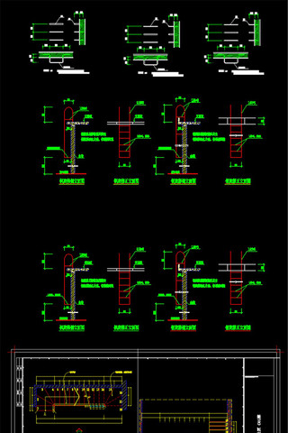 钢结构楼梯节点CAD施工图 CAD