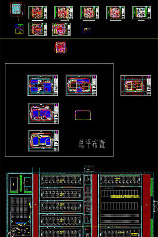 各业态建筑总平面布置CADl图集 CAD