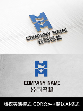 M字母logo标志字母商标设计