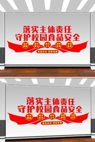 守护校园食品安全文化墙 CDR