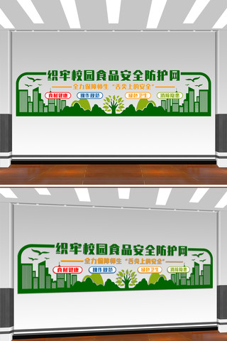 校园食品安全文化墙 CDR