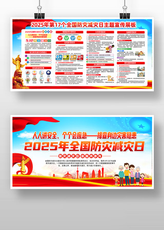 2025年防灾减灾日科普知识宣传栏