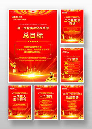 二十届三中全会宣传展板套图