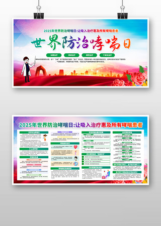 2025年防治哮喘日宣传展板