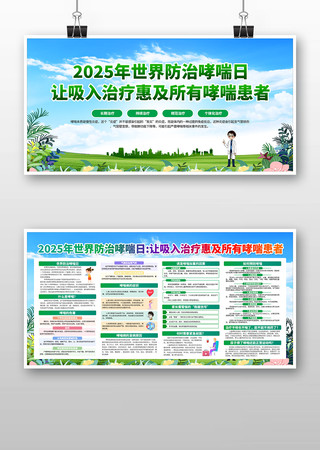 2025年世界防治哮喘日展板