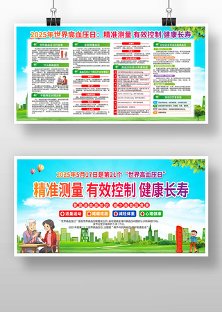 2025年世界高血压日活动展板图片