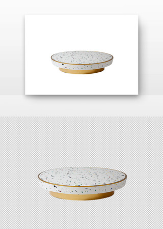 彩色斑点圆形电商展台