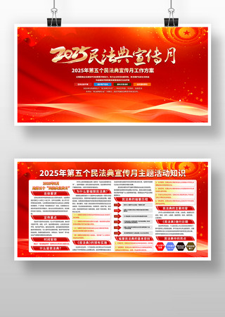 民法典进企业2025年民法典宣传月宣传栏