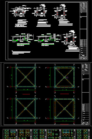 室外工程结构施工图排水沟地下管廊 CAD