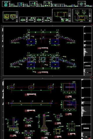 现代风滨水住宅景观CAD施工图 CAD