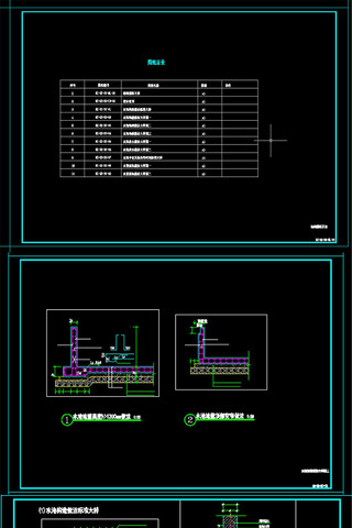 园林标准常规景观水池设计 CAD