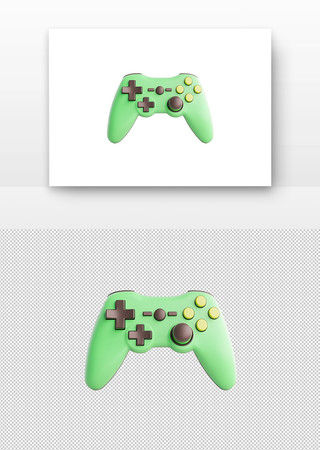 绿色的游戏手柄