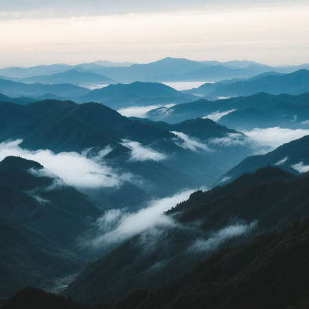 山川山脉风景图