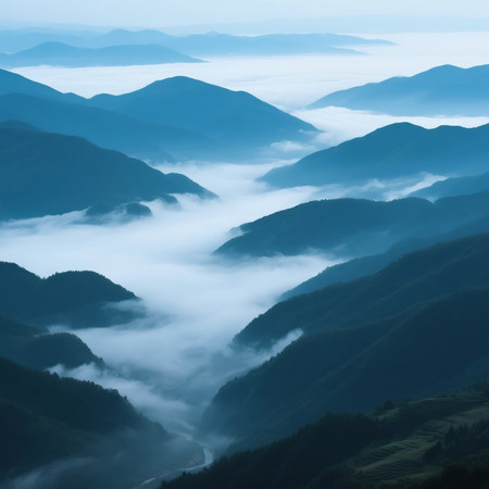 山脉风景图