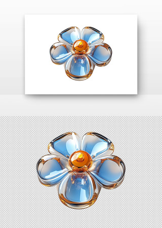 玻璃花 PNG