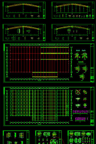 某钢结构焊缝车间设计施工图 CAD