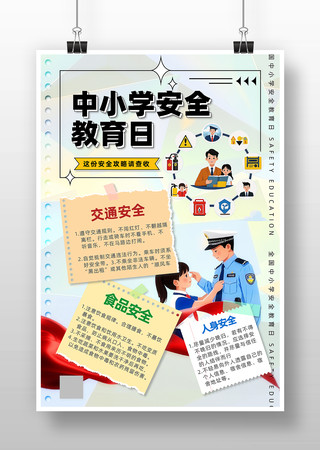 全国中小学生安全教育日海报