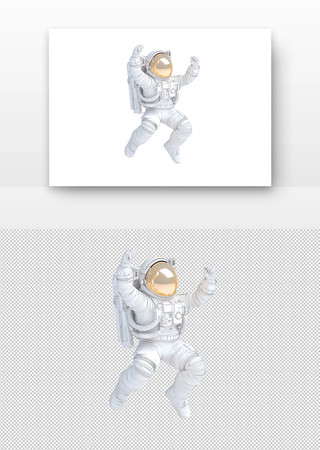太空人漂浮 PNG