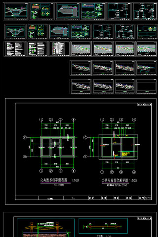 乡镇区美丽乡村建设试点项目绿化工程施工图 CAD