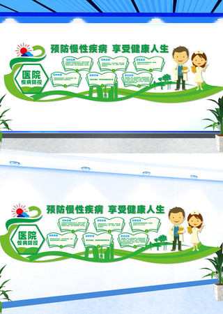 医院慢病防控文化墙 CDR