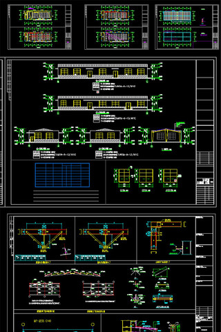 中学食堂CAD建筑结构钢结构电气给排水 CAD
