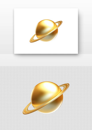 金色的行星 PNG