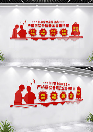 企业工地安全生产文化墙标语 CDR