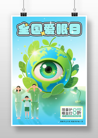 2025全国爱眼日促销宣传海报 PSD