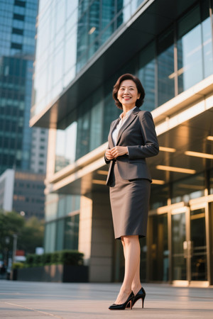 都市丽人自信微笑职场女性