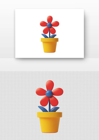 花盆里的彩色花朵 花盆里的彩色花朵