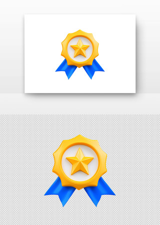 金色徽章蓝色绶带 金色徽章蓝色绶带