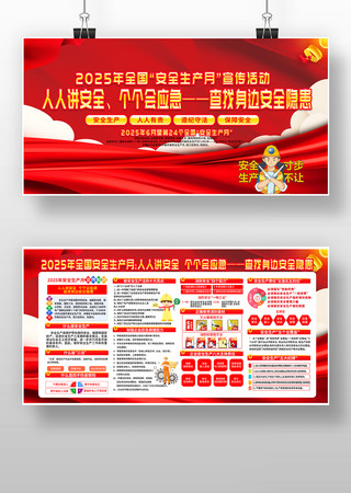 2025年全国安全生产月活动宣传板报图片