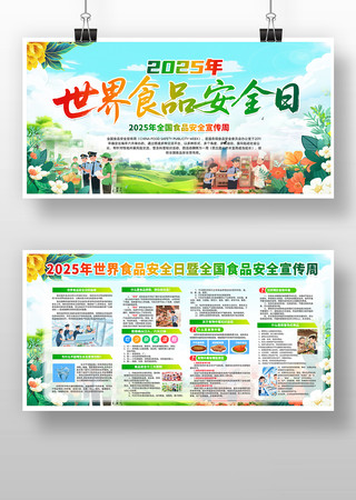 2025年世界食品安全日宣传展板设计