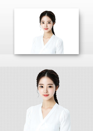 女子长发微笑 女子长发微笑