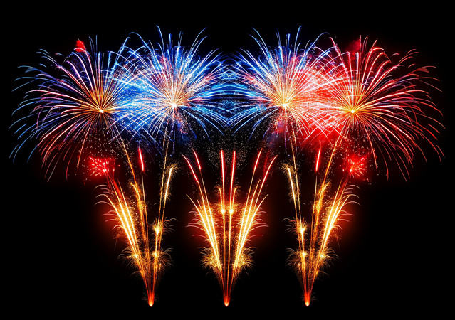 夜空璀璨烟花绽放 夜空璀璨烟花绽放