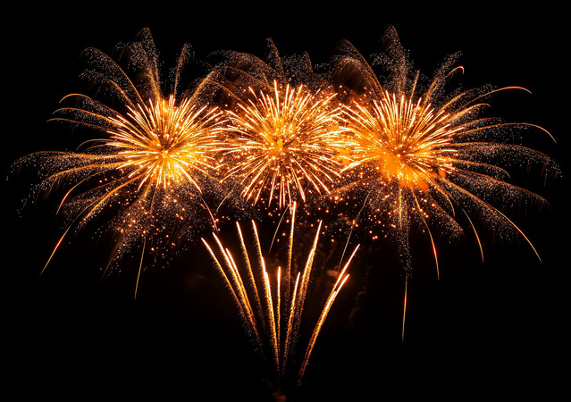 夜空璀璨烟花绽放 夜空璀璨烟花绽放