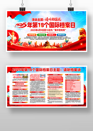 2025第18个国际档案日展板