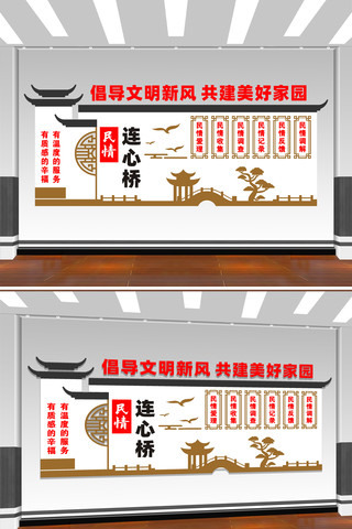 倡导文明新风共建美好家园文化墙