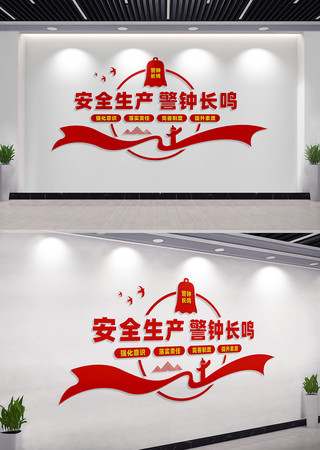 工地安全生产文化墙宣传标语 CDR